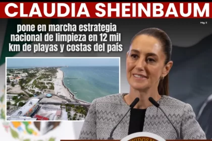 En el día mundial del medio ambiente Claudia Sheinbaum pone en marcha estrategia nacional de limpieza en 12 mil km de playas y costas del país