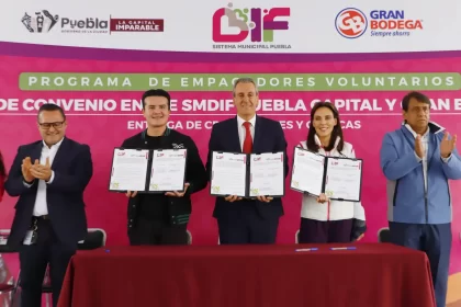 Firman convenio de colaboración SMDIF y la Gran Bodega para reforzar el programa de “Empacadores Voluntarios”