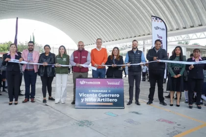 Fortalece Pepe Chedraui infraestructura educativa en la Junta Auxiliar de San Jerónimo Caleras
