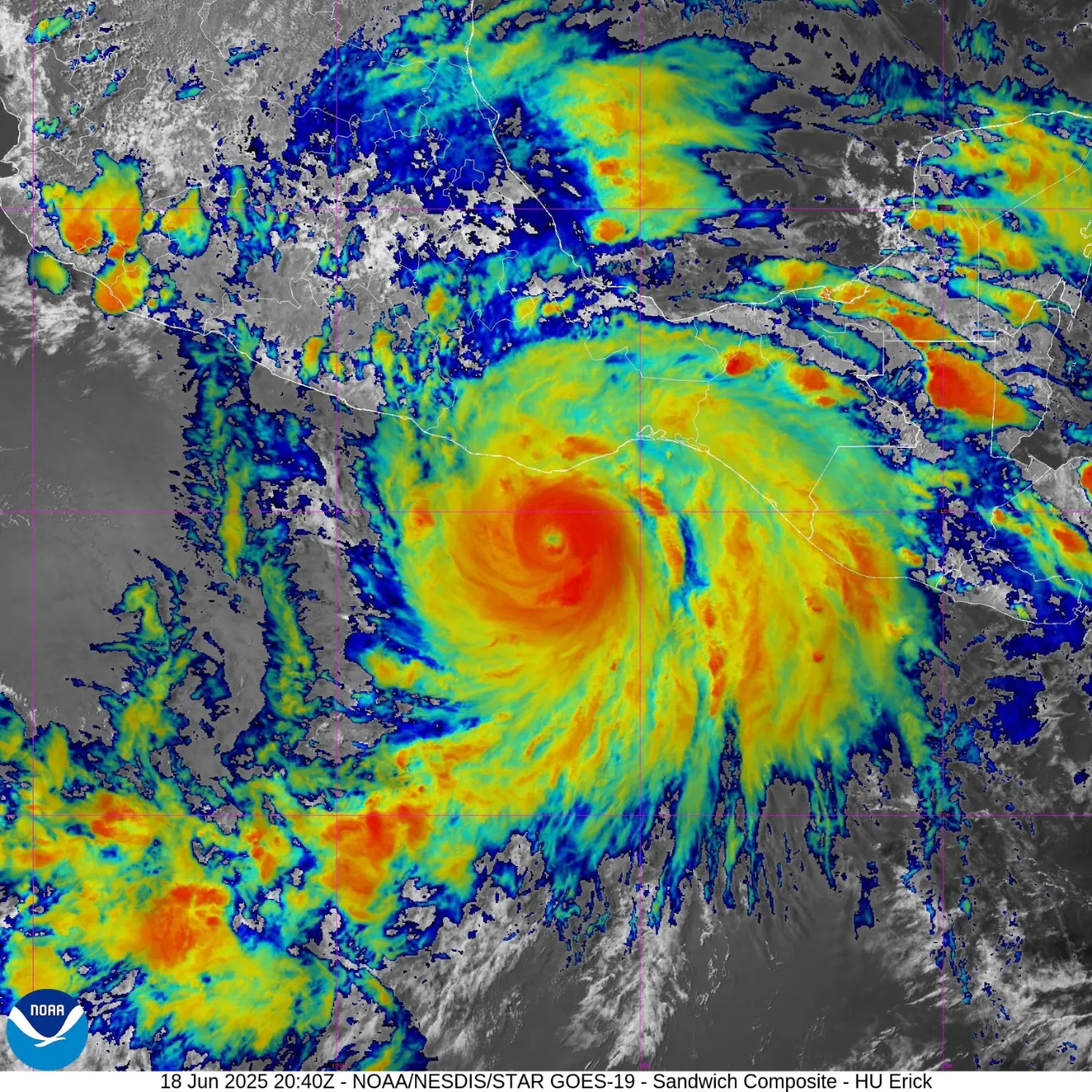 Huracán Erick impactará a México como categoría 3; cuándo y dónde