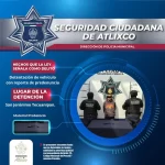 Policía de Atlixco recupera combi robada, gracias a rápida acción y cámaras de vigilancia