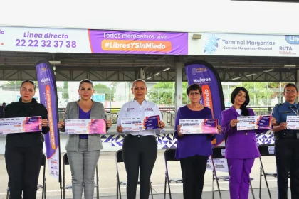 Presenta Secretaría de Mujeres campaña contra la violencia de género en la RUTA