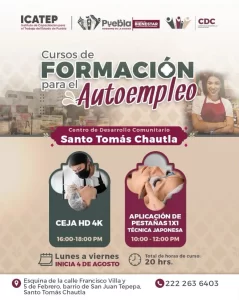 Anuncia Gobierno de la Ciudad apertura de inscripciones para cursos gratuitos de capacitación en agosto