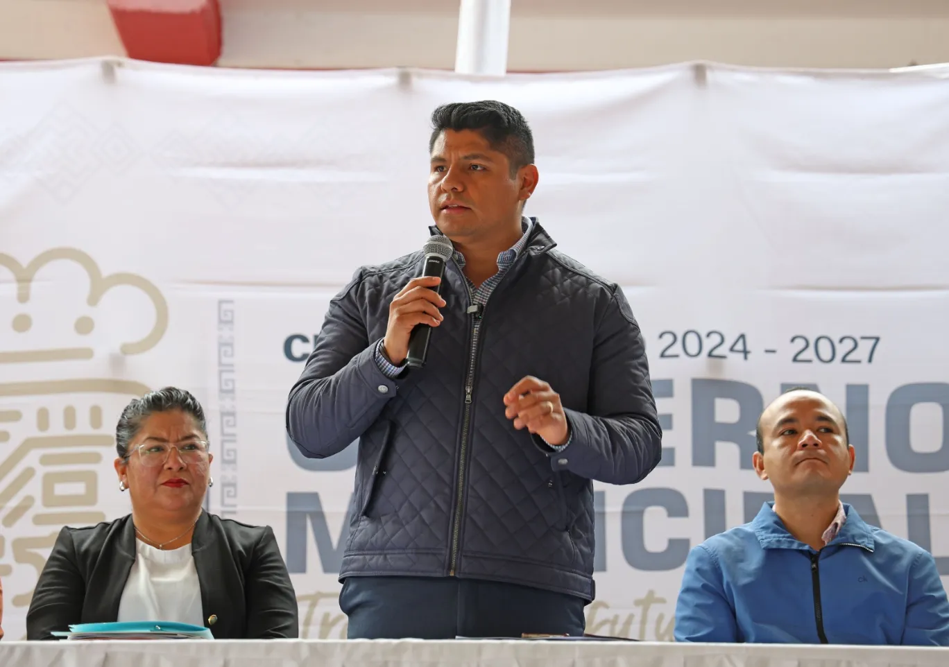 Omar Muñoz dignifica el Estado de Fuerza Municipal y anuncia seguro de vida para elementos de la SSCyPC de Cuautlancingo