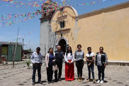 Ariadna Ayala, presidenta de Atlixco inicia la restauración del templo de San Juan Bautista en Ocotepec