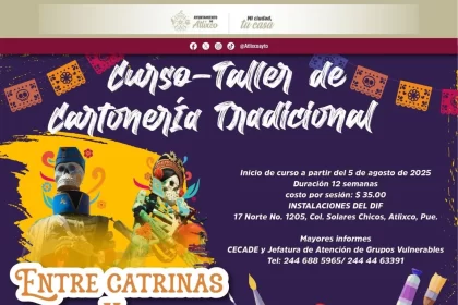 Ariadna Ayala, presidenta de Atlixco, invita a sumarse al curso “Entre Catrinas y Alebrijes”