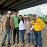 Ariadna Ayala presidenta municipal reforesta en el puente cantarranas
