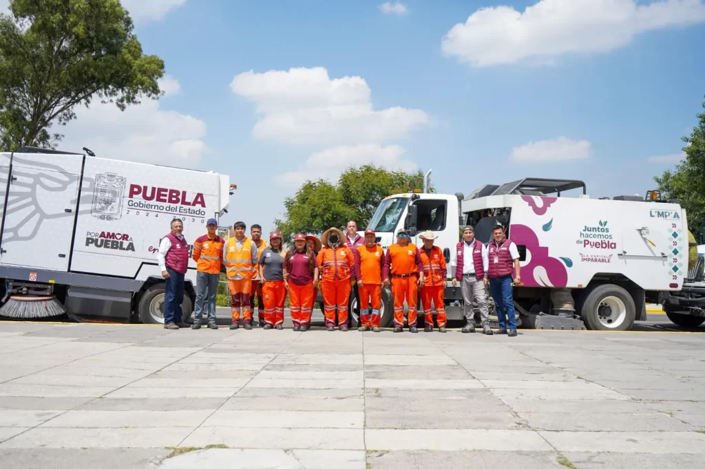Barredoras del estado y municipio de Puebla unen esfuerzos para poner la capital en orden