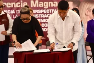 Cuautlancingo fortalece acciones contra la violencia de género con firma de convenio