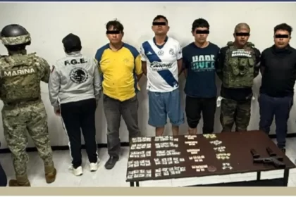 Detenidos cinco presuntos integrantes de célula delictiva vinculada al CJNG en Puebla