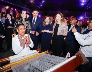 La secretaria de Turismo del Gobierno de México, Josefina Rodríguez y el gobernador Alejandro Armenta, presentaron “Puebla, el Latido de México”