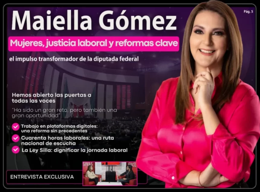 Mujeres, justicia laboral y reformas clave: el impulso transformador de la diputada Maiella Gómez Maldonado