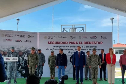 Nueva Compañía de la Guardia Nacional refuerza la seguridad en San Martín Texmelucan, Puebla