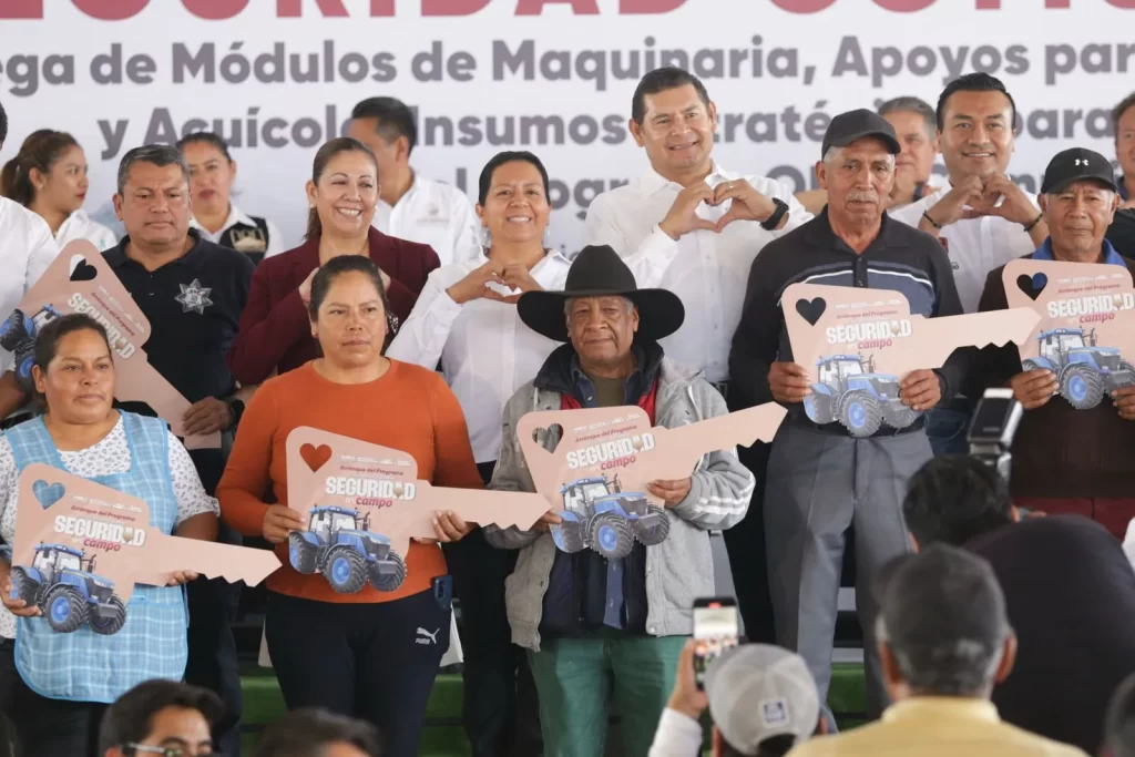 Puebla da seguridad al campo con maquinaria y riqueza comunitaria