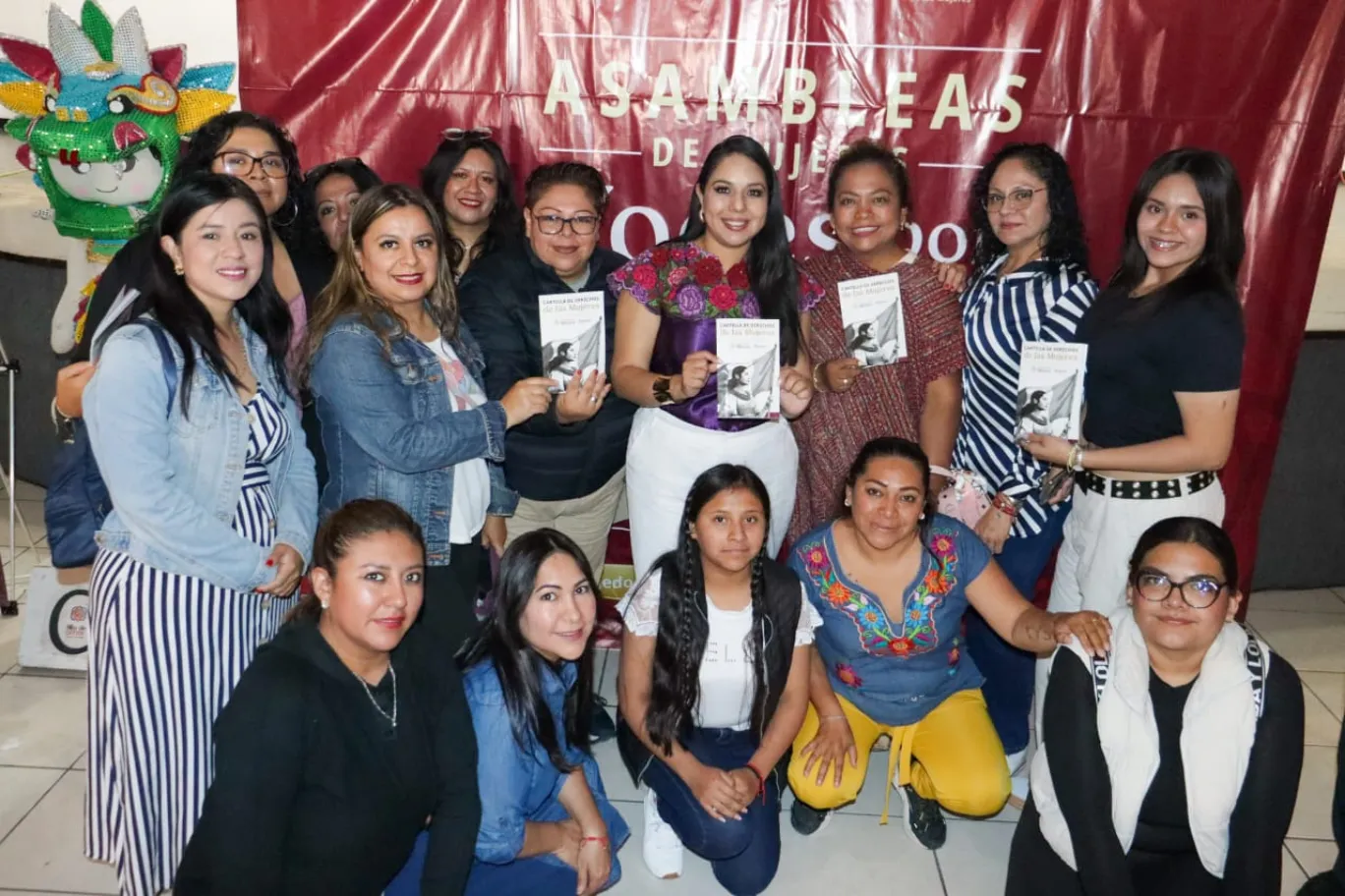 Tonantzin Fernández encabeza Asamblea de Mujeres por la Igualdad y contra las Violencias en San Pedro Cholula
