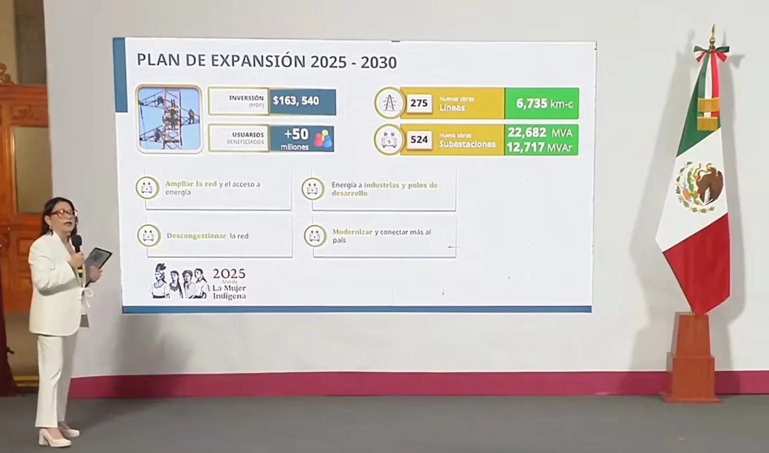 CFE anuncia nuevas líneas eléctricas para Puebla; Plan de Expansión 2025- 2030*