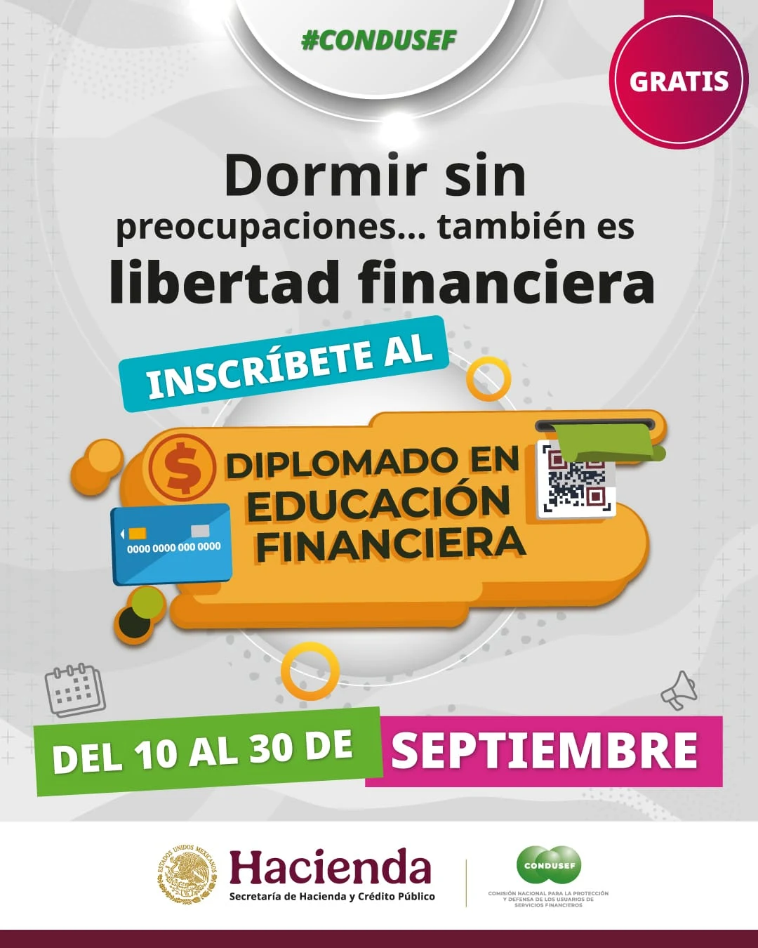 CONDUSEF abre inscripciones para la última generación del año del Diplomado en Educación Financiera 100% gratuito y en línea