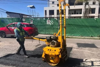 Campaña Capitalina Bacheando Puebla: fortalece los barrios de la ciudad con acciones de mantenimiento vial