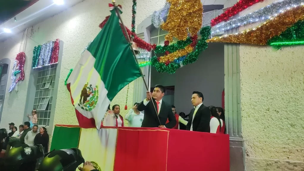 Celebración del Grito de Independencia en Chiconcuautla.