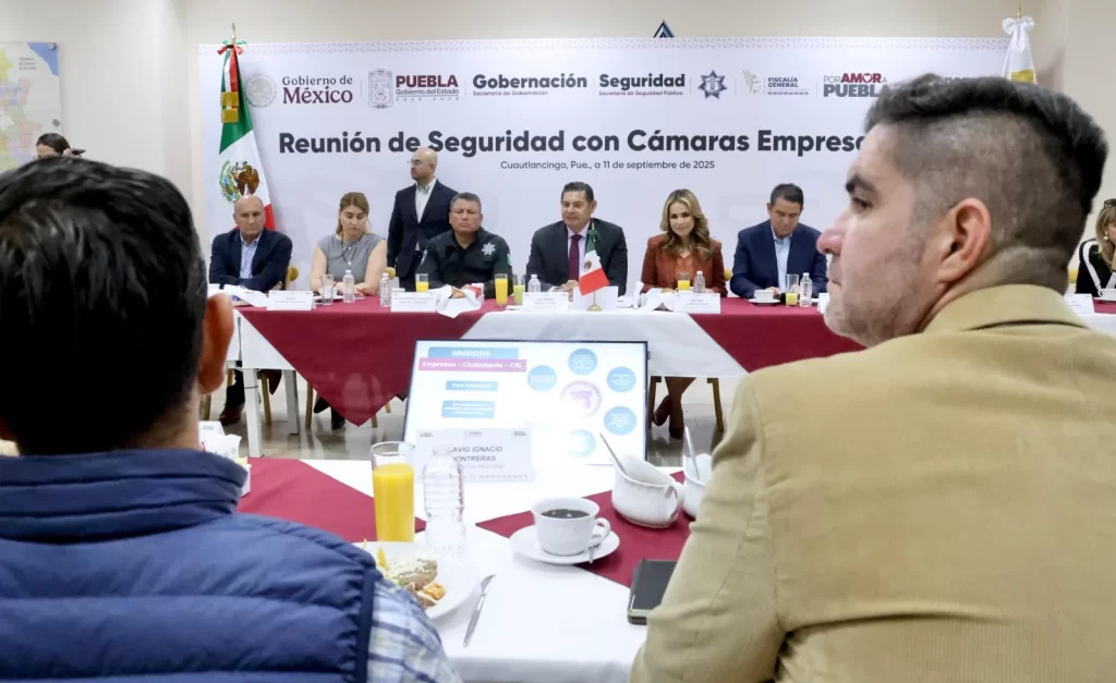 Gobierno, empresarios y ciudadanía acuerdan pacto social por la seguridad en Puebla