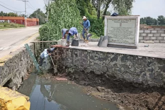 Omar Muñoz da inicio a programa de mantenimiento de canales pluviales