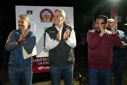 Puebla Brilla en San Jerónimo Caleras; Inaugura Pepe Chedraui modernización de 618 luminarias LED