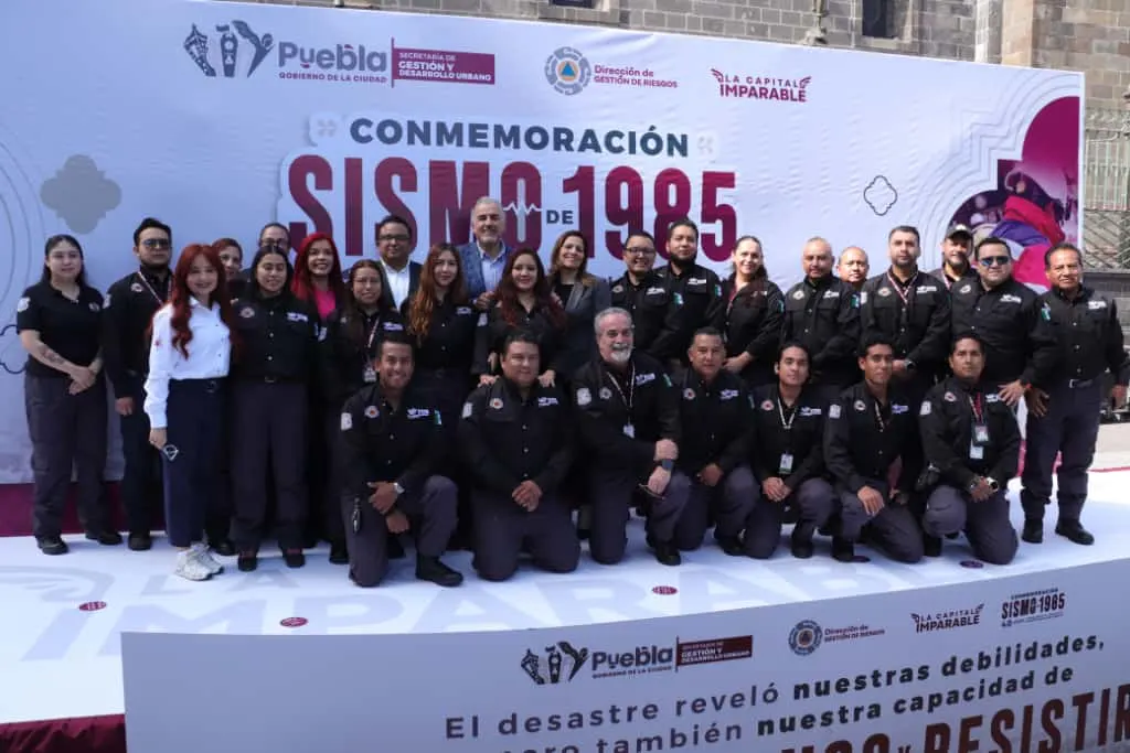 Reconoce Ayuntamiento de Puebla labor de instituciones de emergencia en aniversario del 19S