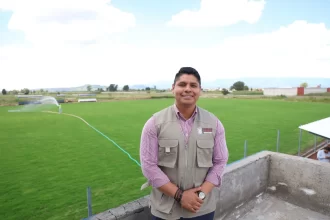 Supervisa Omar Muñoz avance de la rehabilitación del Complejo Deportivo San Juan