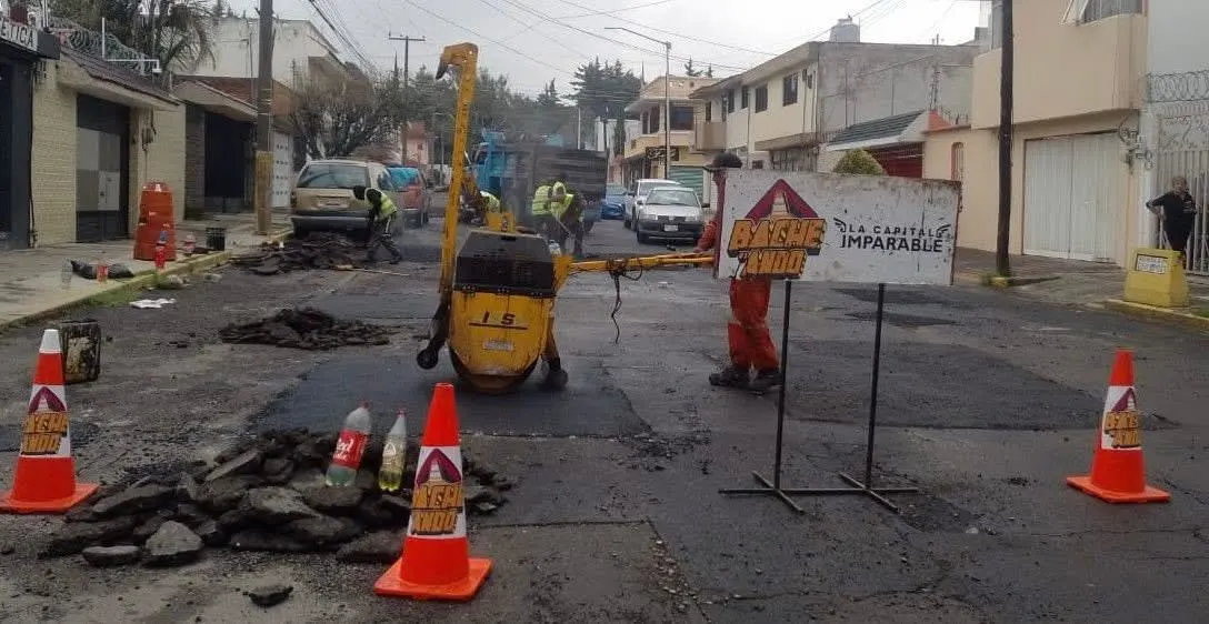 Campaña Capitalina Bacheando Puebla fortalece la infraestructura vial en el norte de la ciudad