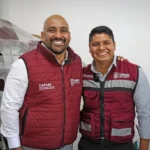 Entregan Omar Muñoz y Carlos Ochoa arco techo en primaria de la Unidad Educativa Frida Kahlo