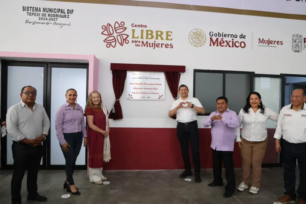 Inaugura Armenta el Centro LIBRE Casa Carmen Serdán en Tepexi
