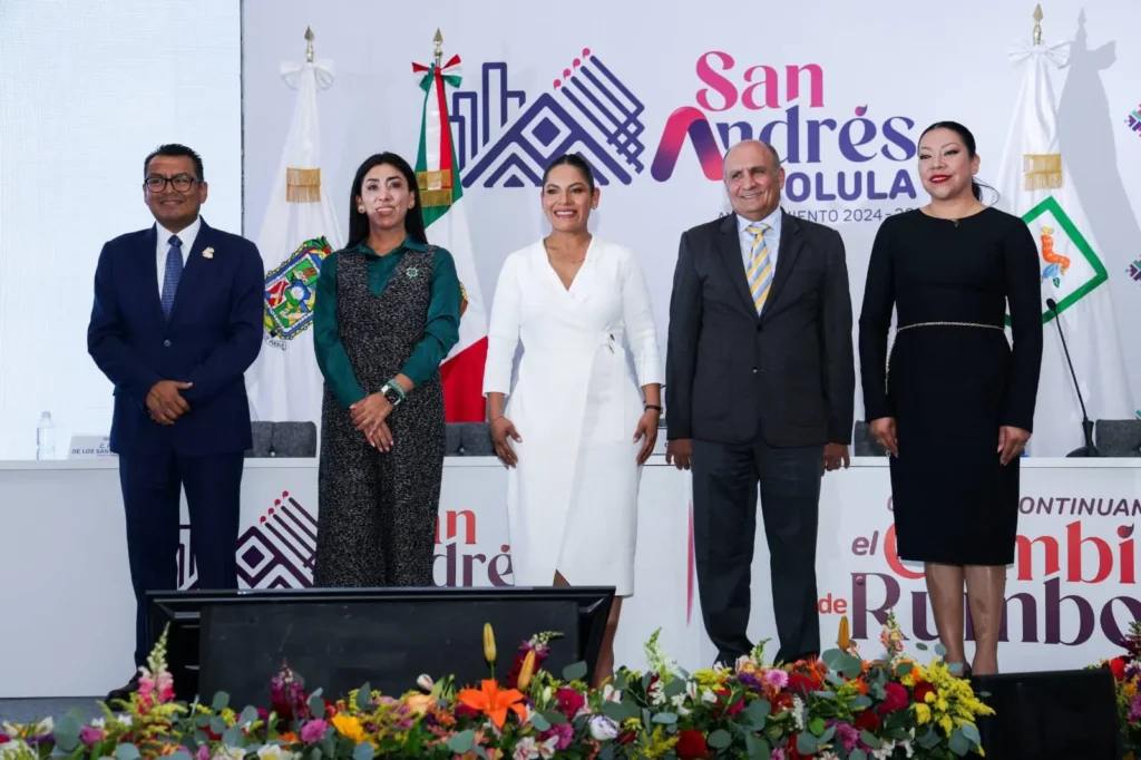 Lupita Cuautle rinde su Primer Informe de Gobierno “En San Andrés Cholula respondemos con resultados”