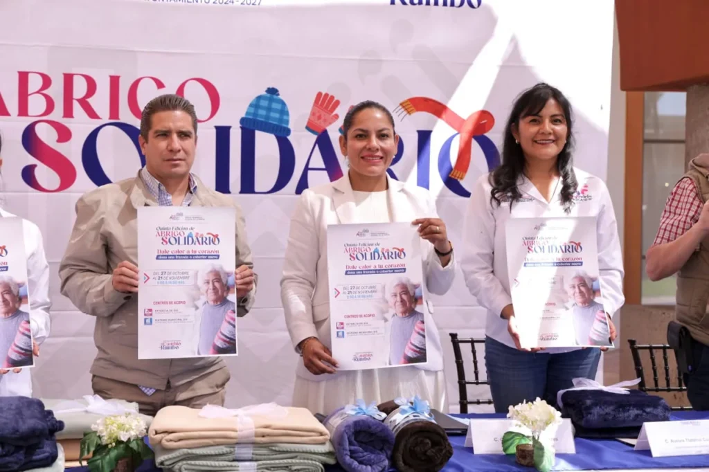 Presenta Lupita Cuautle quinta edición de Abrigo Solidario