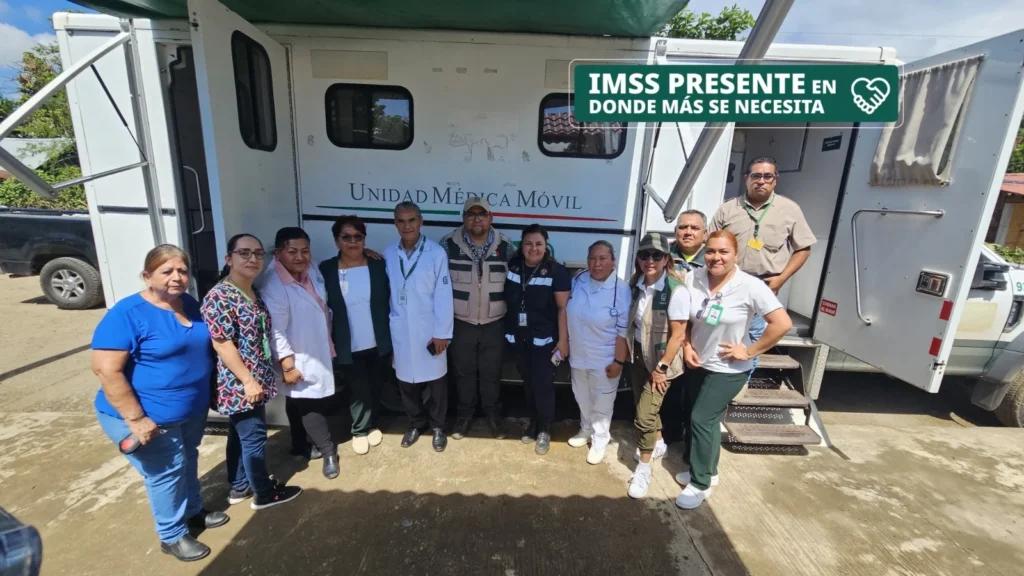 Refuerza IMSS Puebla atención y seguridad en Hospital Rural La Ceiba a través de una Unidad Móvil