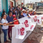Tonantzin Fernández da banderazo de inicio a rehabilitación de la calle Revolución en Santa Bárbara Almoloya
