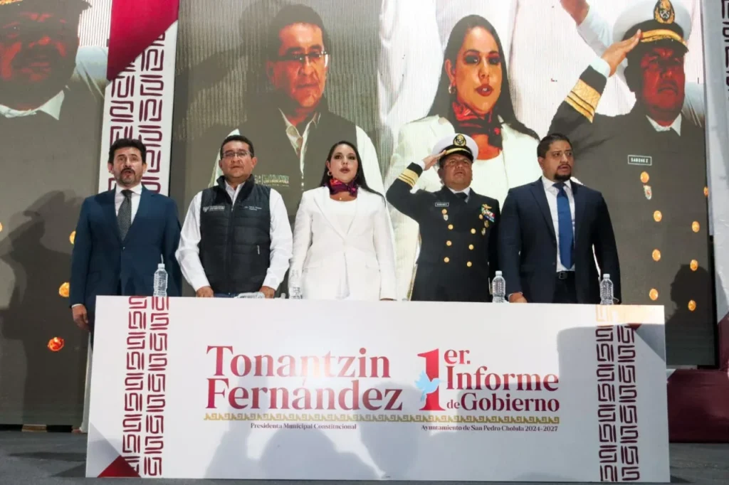 Tonantzin Fernández rinde su Primer Informe de Gobierno con el respaldo de miles de cholultecas