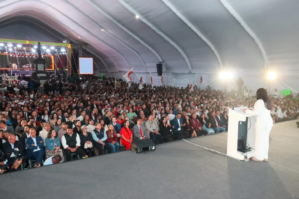Tonantzin Fernández rinde su Primer Informe de Gobierno con el respaldo de miles de cholultecas