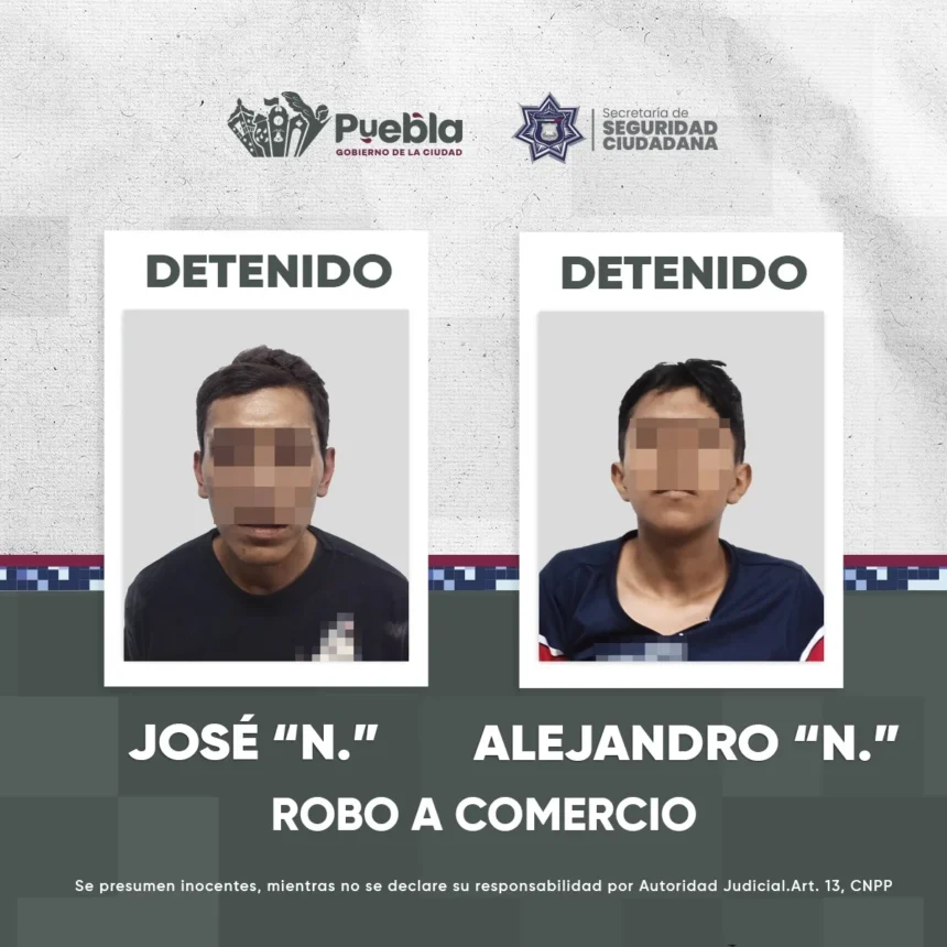 Detiene Policía de la Ciudad a dos hombres por robo a joyería