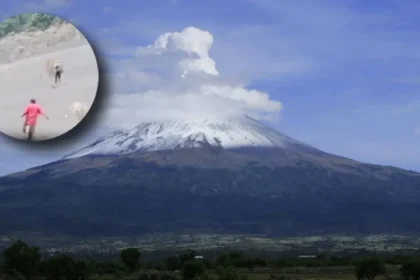 Corren por sus vidas video muestra la aterradora huida de visitantes tras estruendo del Popocatépetl