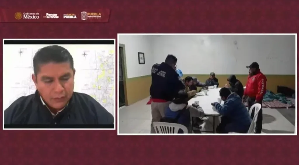 Habilitan 89 refugios ante el impacto del frente frío 13 en Puebla