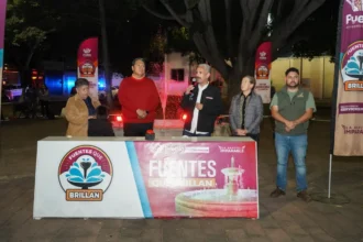 Inaugura Gobierno de la Ciudad revitalización de la fuente del parque Enrique Benítez