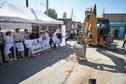 Omar Muñoz inicia importante obra de ampliación de red de drenaje en Sanctorum