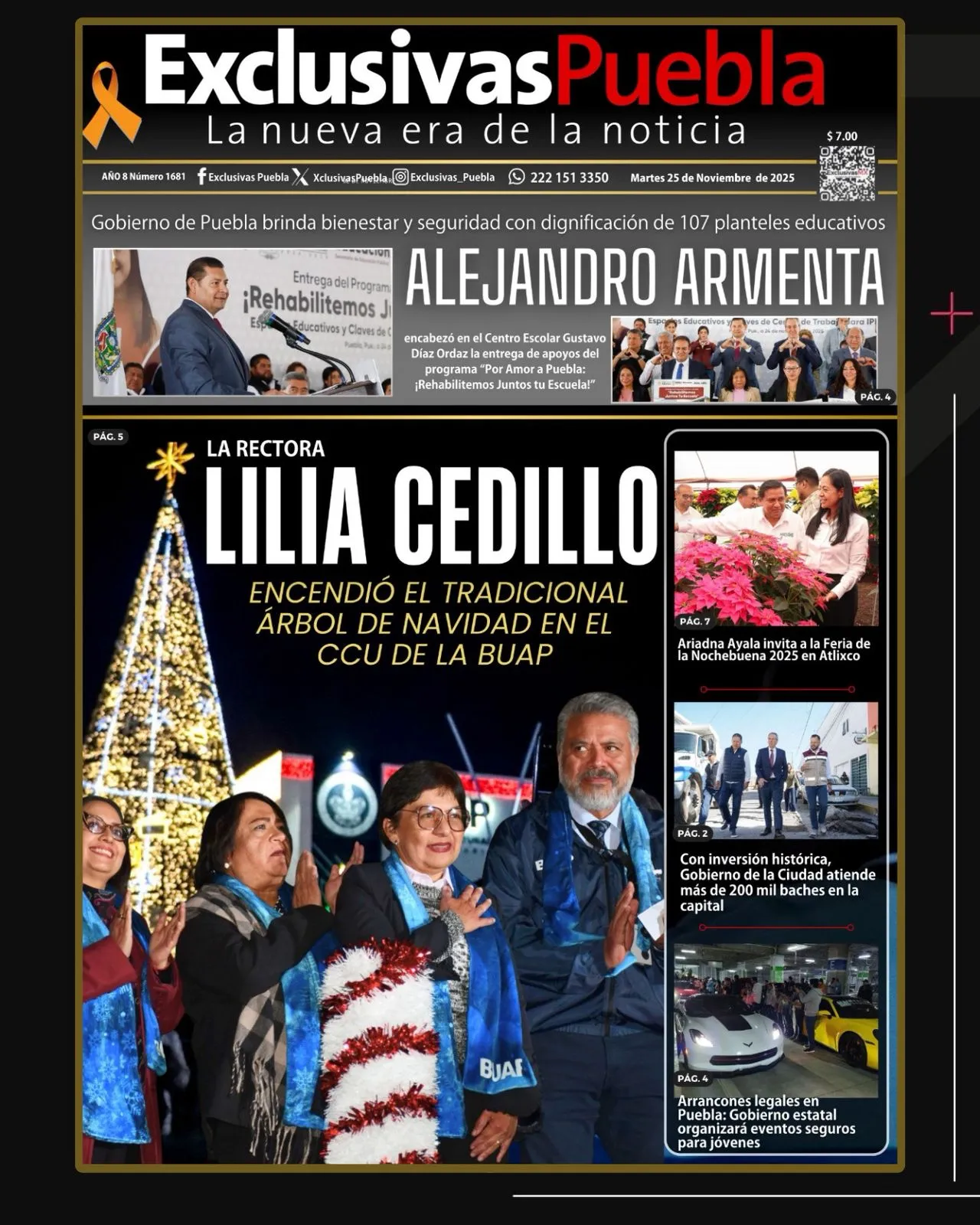 Portada Puebla 25 Noviembre