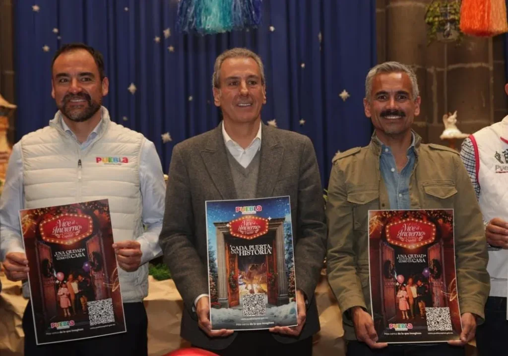 Presenta Pepe Chedraui actividades de Vive la Navidad en Puebla 2025