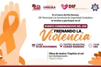 “Frenando la violencia”: actividades por la igualdad y el respeto en San Pedro Cholula