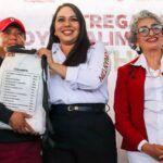 Entrega Tonantzin Fernández apoyos alimentarios a personas en situación vulnerable