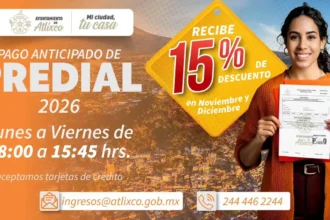 Ariadna Ayala anuncia descuento del 15% por pago anticipado del Predial 2026