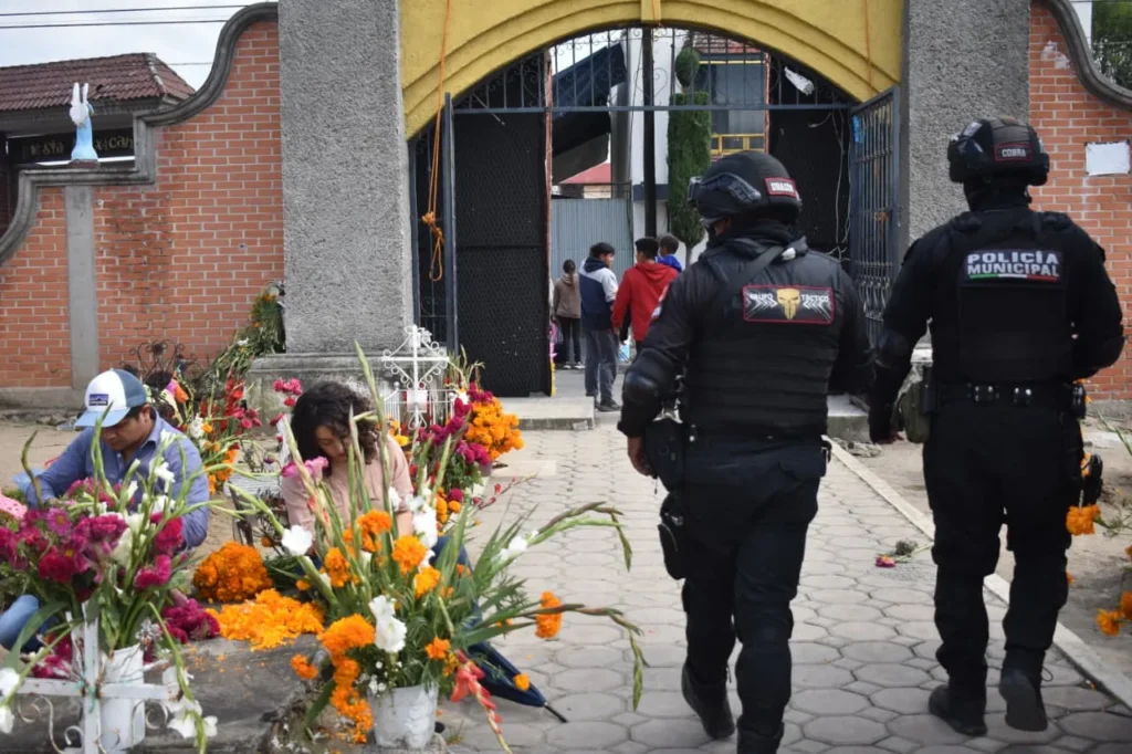 Saldo blanco en San Pedro Cholula durante las festividades del Día de Muertos