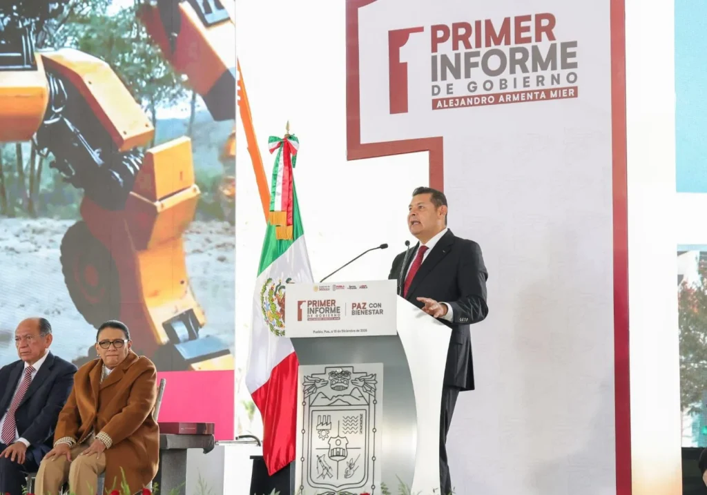 Alejandro Armenta presenta un balance de resultados en su Primer Informe de Gobierno