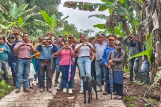 Obra comunitaria fortalece la riqueza de las y los productores